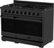 Thor Kitchen® Gordon Ramsay Series 48" Matte Black Pro Style Gas Range-2