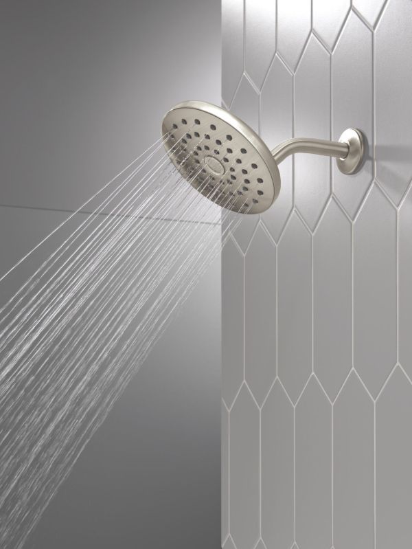 Delta Universal Showering PivotPro™ Lumicoat® Stainless Raincan Shower Head-1