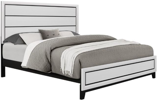 Global Furniture USA Kate Foil White Queen Panel Bed-0