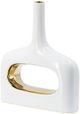 A & B Home Gold/White Vase-2