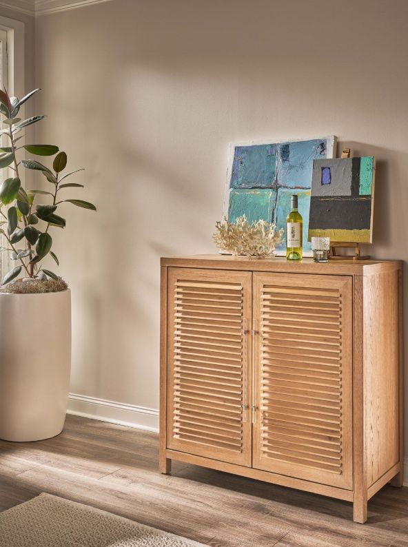 Universal Explore Home™ Weekender Coastal Living Home Sand Dune Bar Cabinet-1
