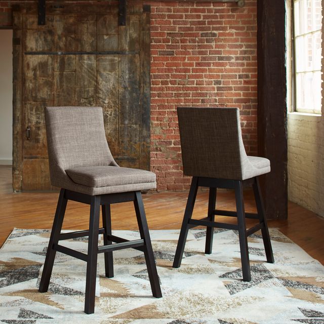 Signature Design by Ashley® Tallenger 2-Piece Light Gray Bar Stool Set-2