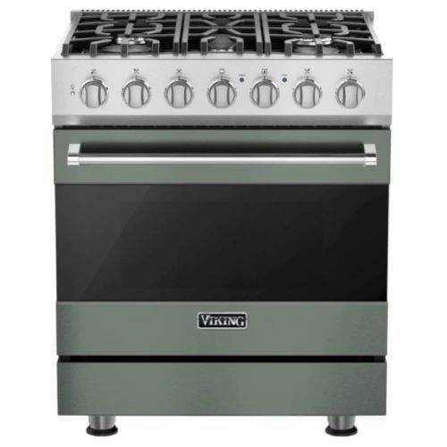Viking® 3 Series 30" Eucalyptus Pro Style Dual Fuel Range-0