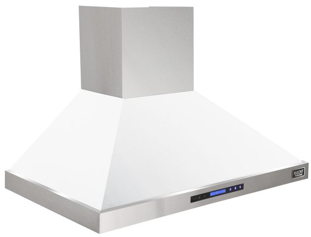 Kucht Professional 48" White Wall Mounted Range Hood-0