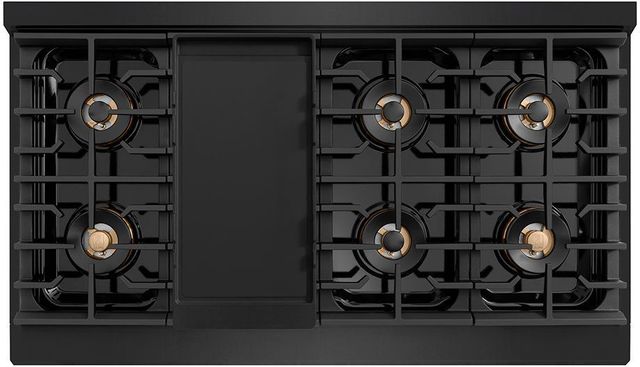 ZLINE Paramount Series 48" Black Stainless Steel Pro Style Gas Range with 8 Burner DuoPro™ Cooktop and Dual Ovens-3