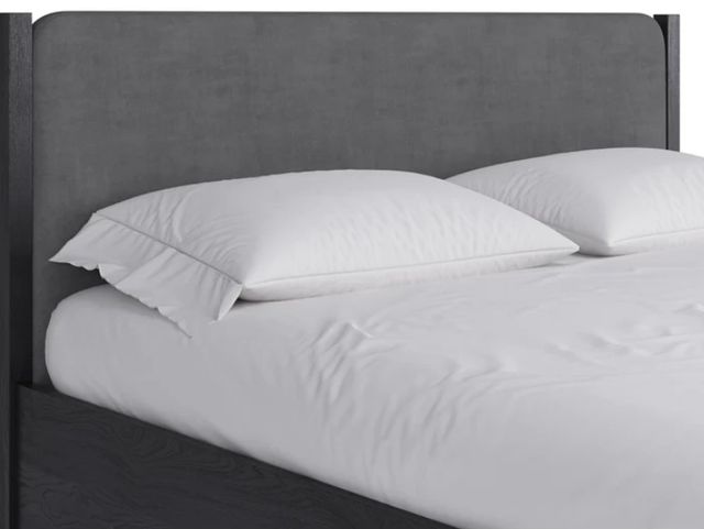 Modus Furniture Elora Charcoal/Jet Black Ash Queen Upholstered Panel Bed-3