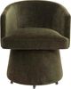TOV Furniture Kristen Olive Green Rolling Desk Chair-3