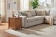 aspenhome® Sandro Brushed Bourbon Chairside Table with Door-1