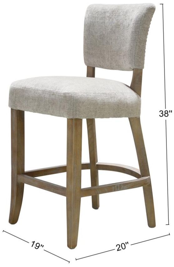 Nest Home Collections Ariana Anew Gray Counter Stool-2