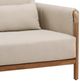 Dovetail Furniture Milburne Beige/Natural Fabric/Wooden Outdoor Sofa-4