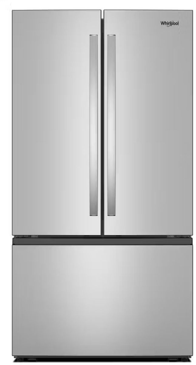 Whirlpool® 36 in. 31 Cu. Ft. Fingerprint Resistant Stainless Steel French Door Refrigerator with Ice Maker