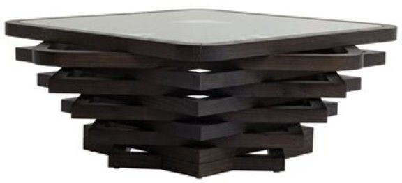 YHD Cascade Black Coffee Table-0