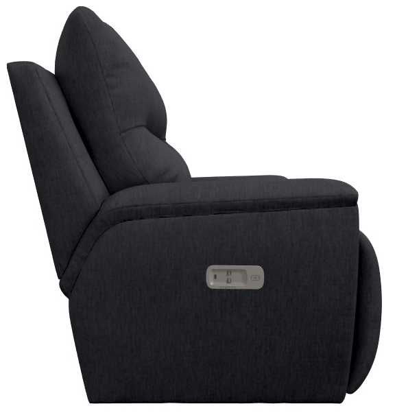 La-Z-Boy® Palmer Midnight Power Reclining Chair and a Half with Headrest and Lumbar-3