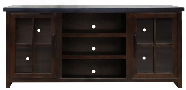 Legends Home Rockport Black/Rosewood 67" TV Console -0