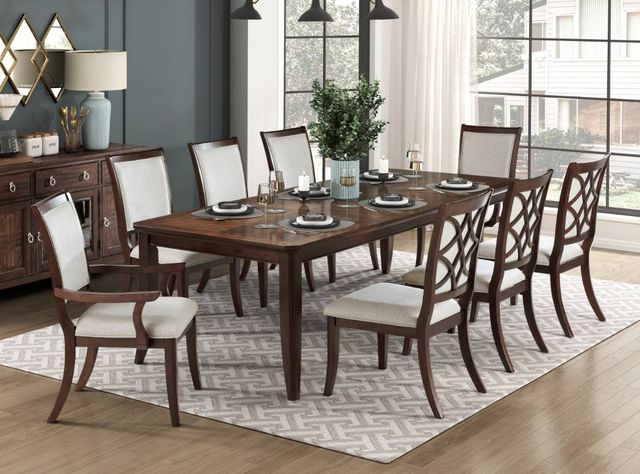 Homelegance® Claymont Beige/Cherry Dining Arm Chair-1