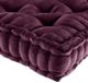 Olliix by Intelligent Design Azza Plum 20" x 20" Poly Chenille Square Floor Pillow Cushion-2