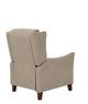 Man Wah Ivory Leather High Leg Recliner-4