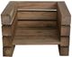 A & B Home Berwick Beige/Brown Foam/Wood Outdoor Beam Arm Chair-2