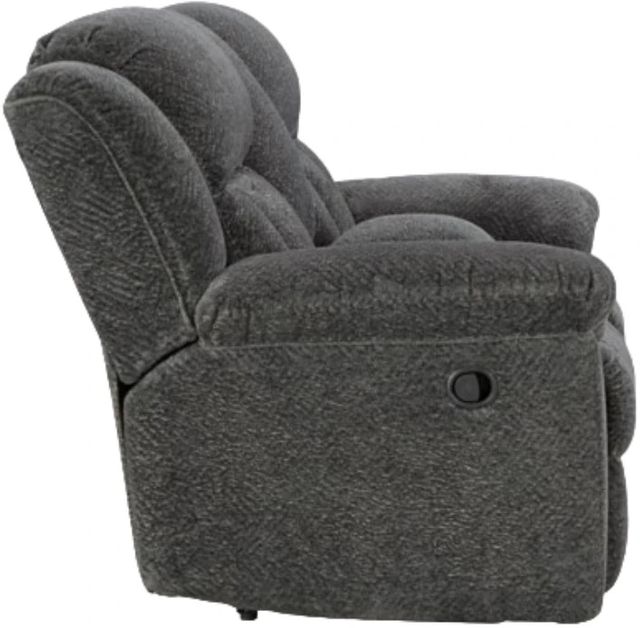 Signature Design by Ashley® Frohn Graphite Reclining Loveseat with Console-4