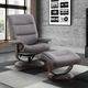 Parker House® Knight 2-Piece Haze Swivel Chair and Ottoman Set-1
