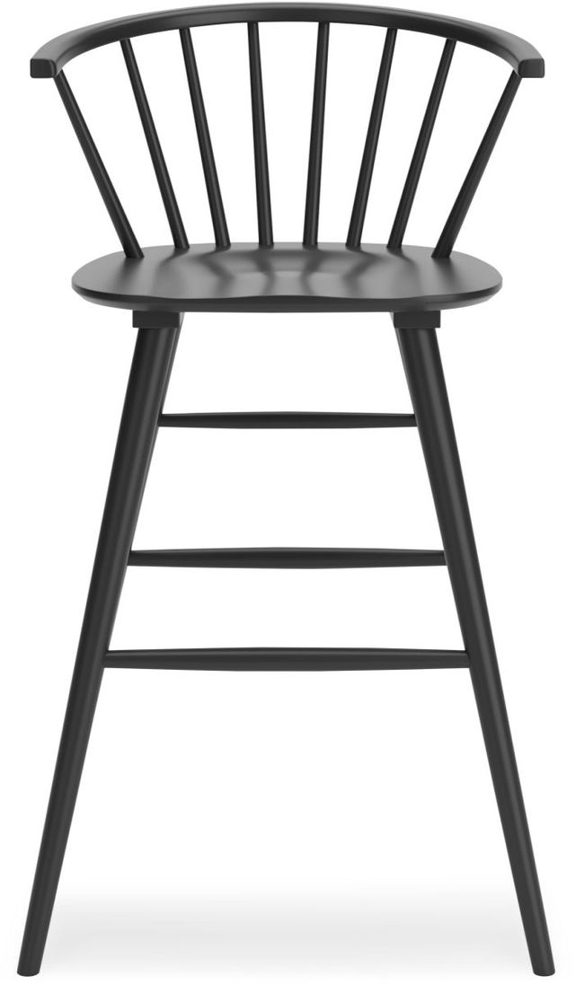 Signature Design by Ashley® Otaska Black Bar Stool-1