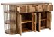 International Furniture Direct Balam Stained Brown Kitchen Island-5
