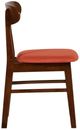 New Classic® Home Furnishings Morocco Orange/Walnut Dining Side Chair-3
