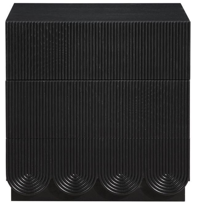 Meridian Furniture Scallop Black Nightstand-1