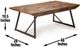 Steve Silver Co. Walden Brown Parquet Cocktail Table with Black Base-2