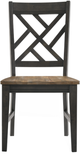 Intercon Harper Brushed Brown/Pecan Lattice Back Side Chair-2