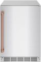Thor Kitchen Gordon Ramsay Series 24” 5 Cu. Ft. Stainless Steel Built-In Undercounter Outdoor Beverage Cooler with Rose Gold Handle-4