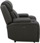 Kate Preston Home Aline Anthracite Zero Gravity Power Recliner with Power Headrest-2