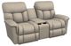 La-Z-Boy® Mateo Linen Power Wall Reclining Loveseat with Console and Headrest-0