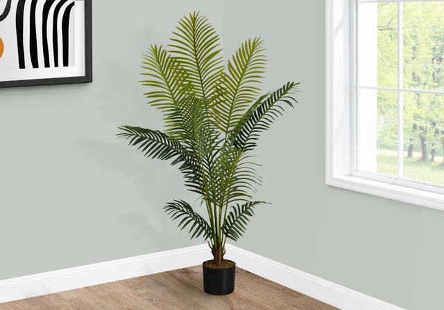 Monarch Specialties Inc. Black 57" Artificial Potted Palm Tree-3