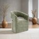 Furniture of America® Tresa Green Arm Chair with Casters-1