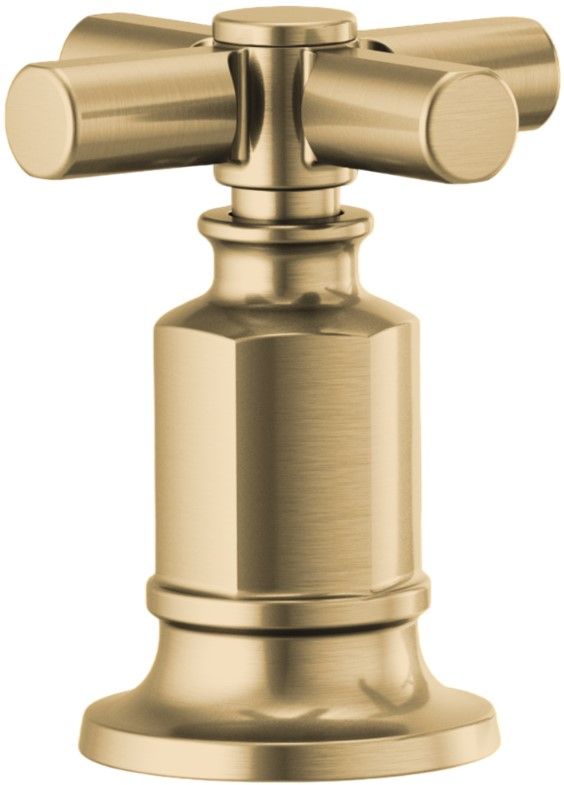 Brizo Invari® Brilliance® Luxe Gold® Roman Tub Faucet Cross Handle Kit-0
