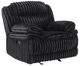 Homelegance® Goodland Black Manual Glider Reclining Chair-0