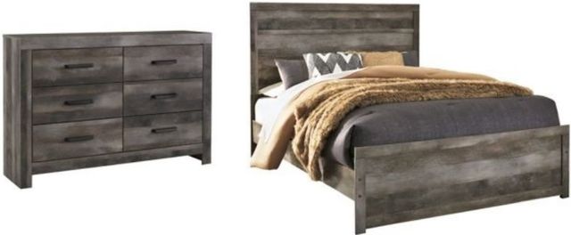 Signature Design by Ashley® Wynnlow 2-Piece Gray Queen Panel Bed Set-0