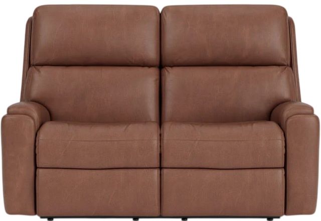 Flexsteel® Customizable Rio Leather Manual Reclining Loveseat -3