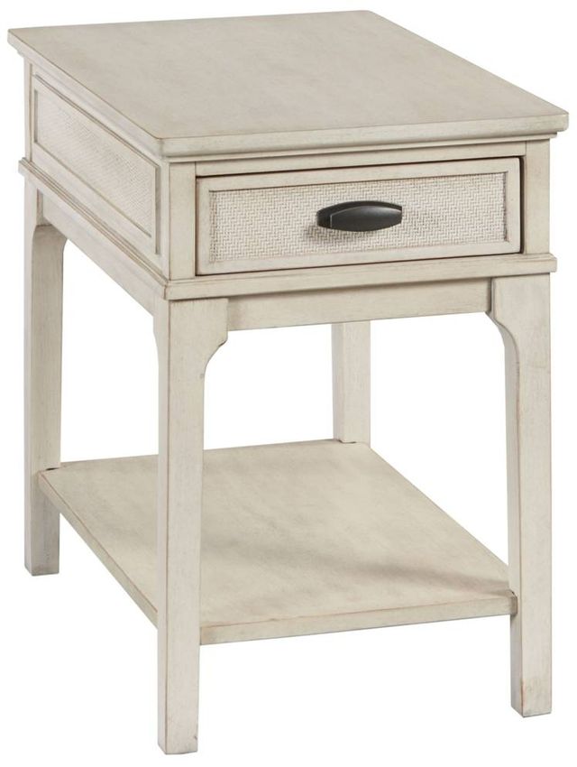 Creek Side Customs Serra Classic White Rectangular Chairside Table-0