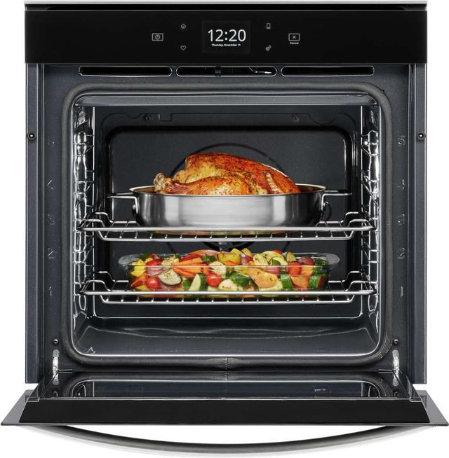 Whirlpool® 24" Fingerprint Resistant Stainless Steel Single Electric Wall Oven -3