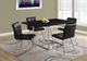 Monarch Specialties Inc. Espresso Dining Table with Chrome Base-2