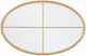 Century® Customizable Details Occasional Logan Glass Top Oval Cocktail Table with Gold Base-2