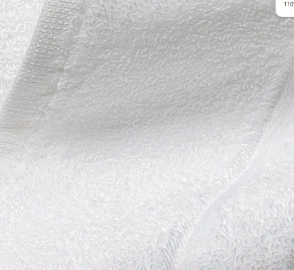Cariloha White Viscose and Turkish Cotton Blend Hand Towel-1