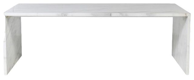 Meridian Furniture Canova White Marble Coffee Table-1