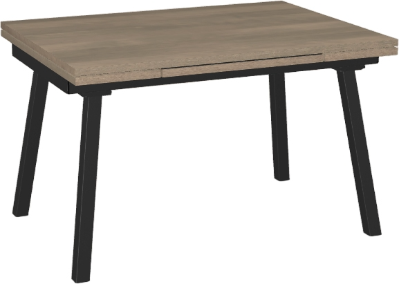 Amisco Customizable Lewis Birch Veneer 48" Dining Table with Extension
