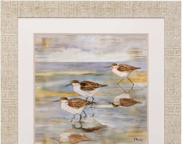 Stylecraft Golden Sandpipers II Framed Print-1