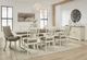 Signature Design by Ashley® Bolanburg Weathered Gray Extension Dining Table with Antique White Trestle Legs-4
