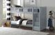 Mazin Furniture Orion Gray Twin/Twin Youth Step Bunk Bed-2