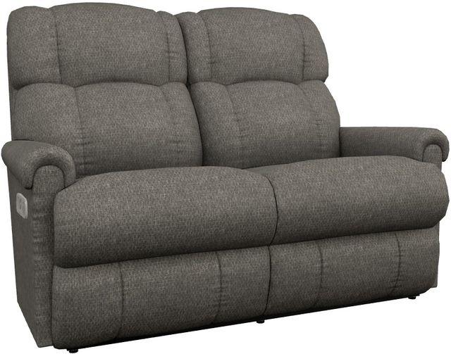 La-Z-Boy® Pinnacle Graphite Power Wall Reclining Loveseat with Headrest and Lumbar-0